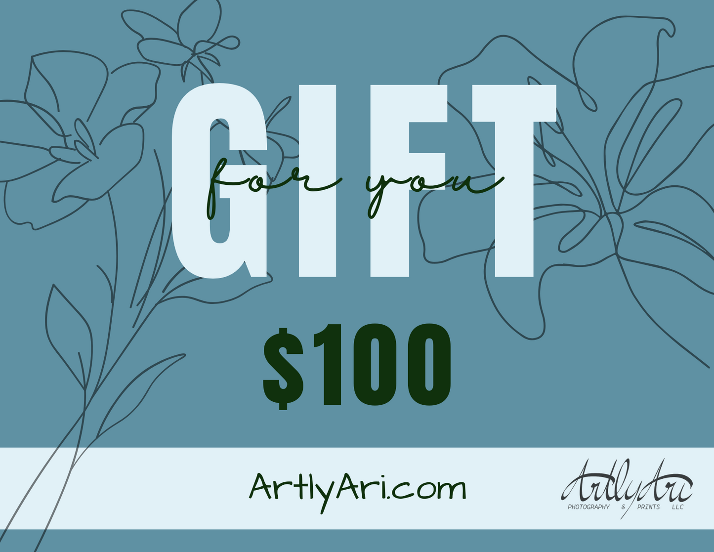 ArtlyAri Photography and Prints Virtual Gift Card