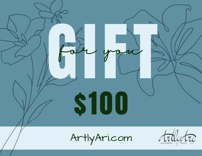 ArtlyAri Photography and Prints Virtual Gift Card
