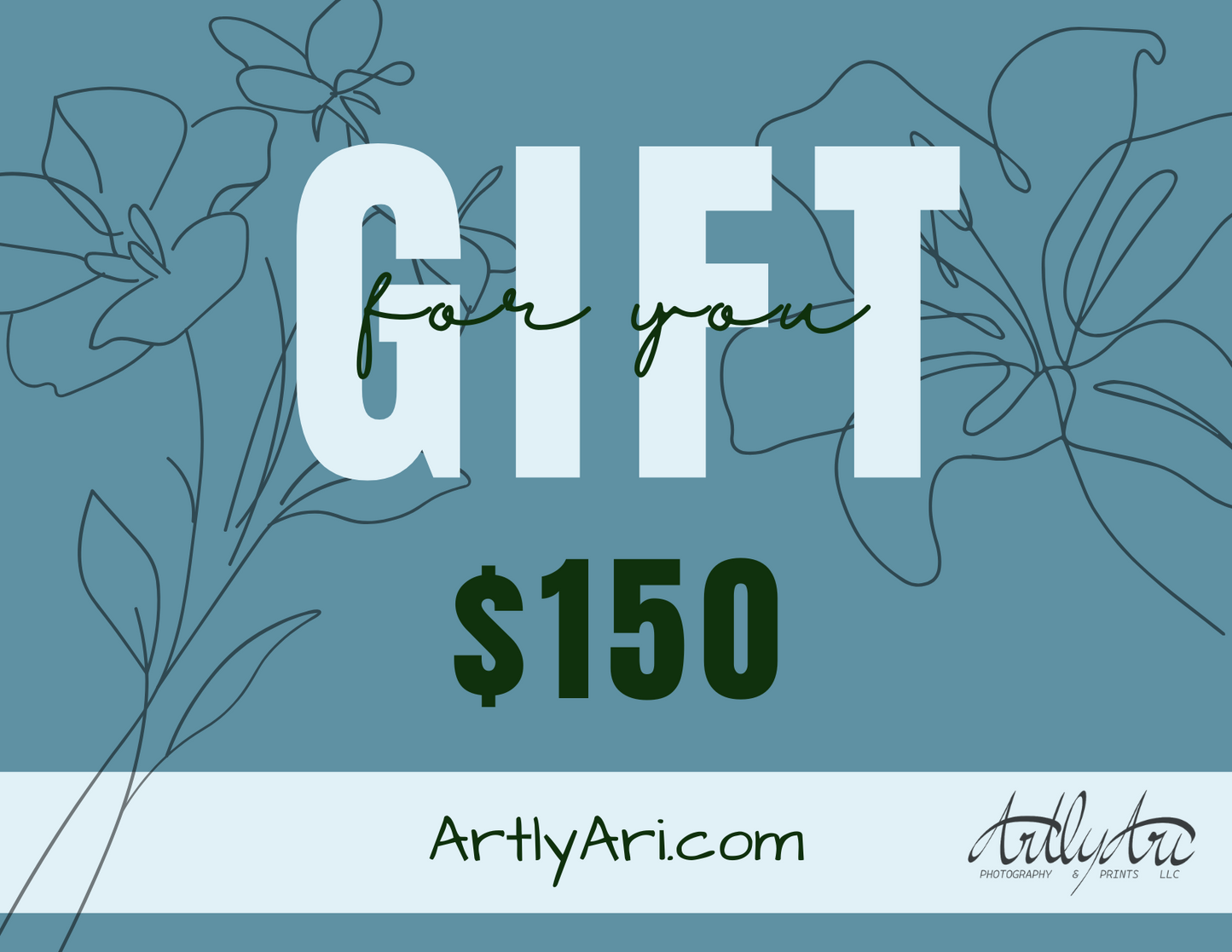 ArtlyAri Photography and Prints Virtual Gift Card