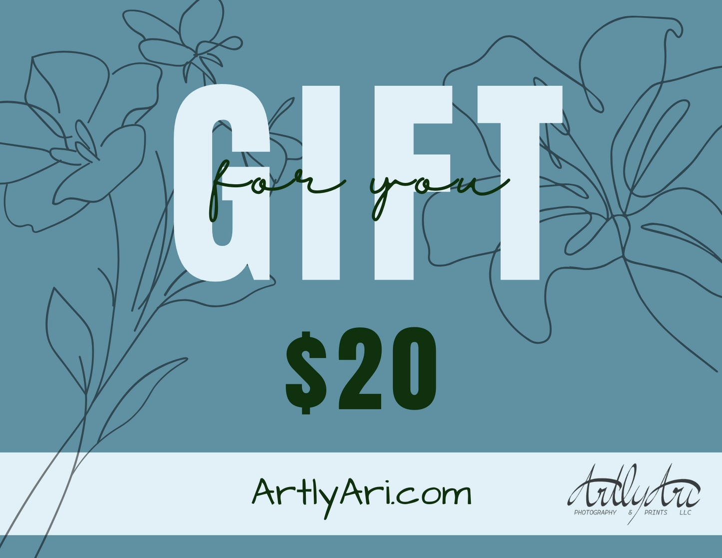 ArtlyAri Photography and Prints Virtual Gift Card