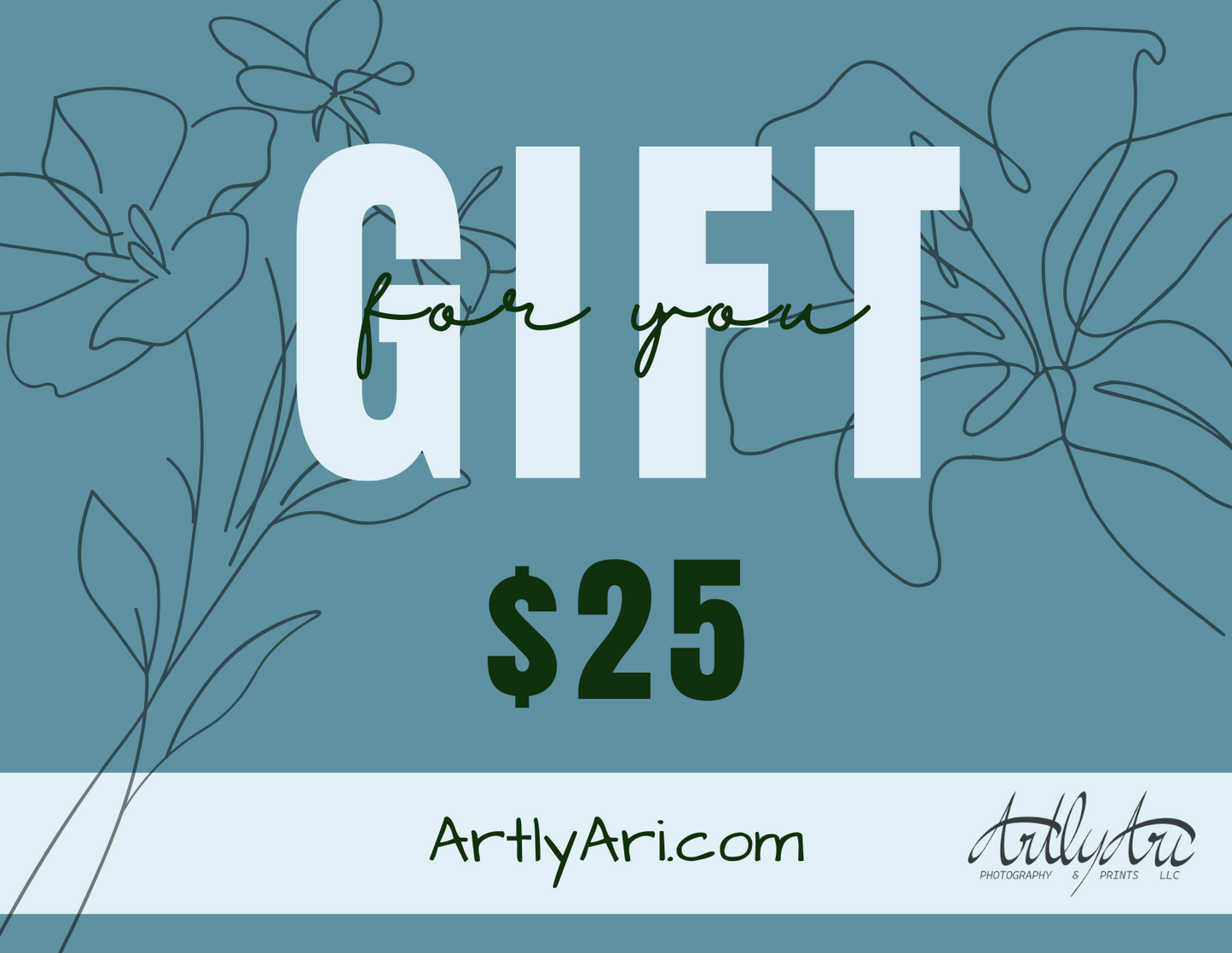 ArtlyAri Photography and Prints Virtual Gift Card