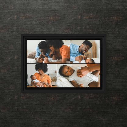 Custom Framed Canvas Photo Grid