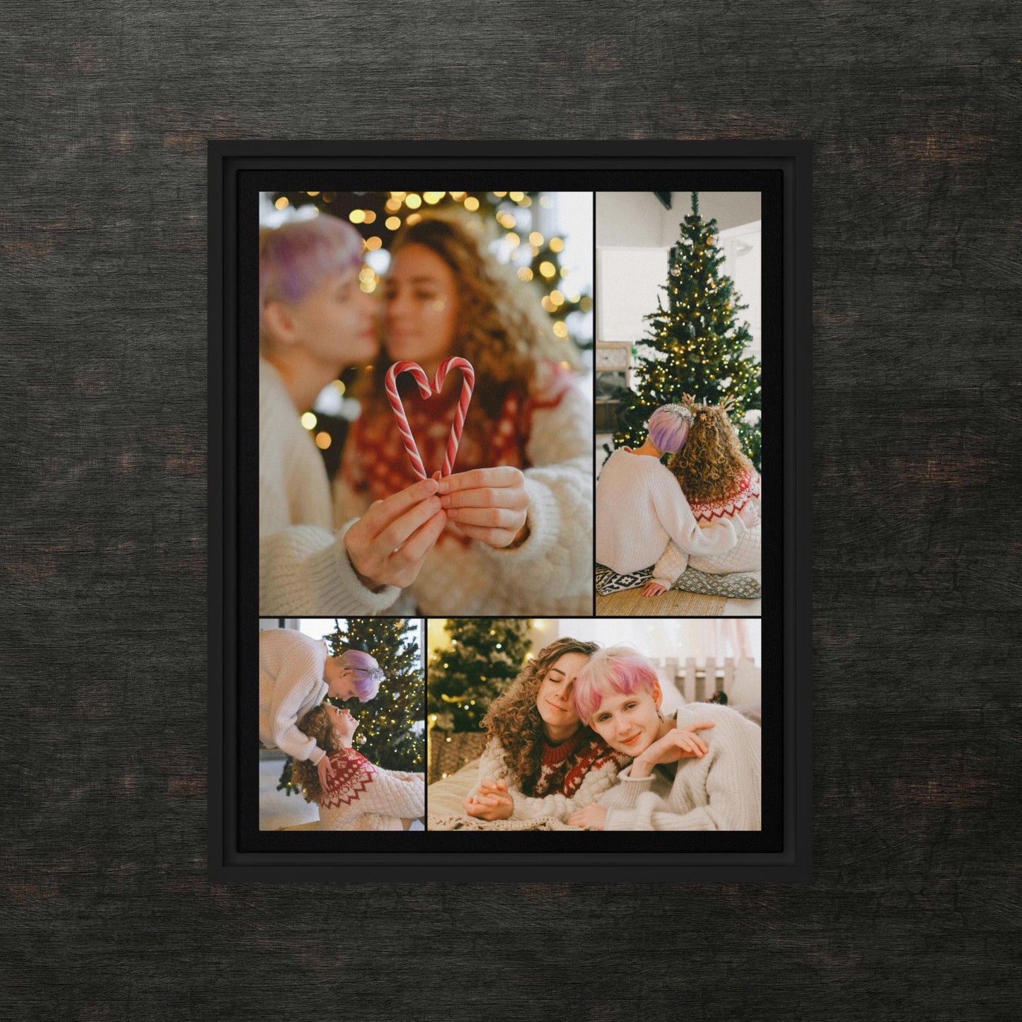 Custom Framed Canvas Photo Grid