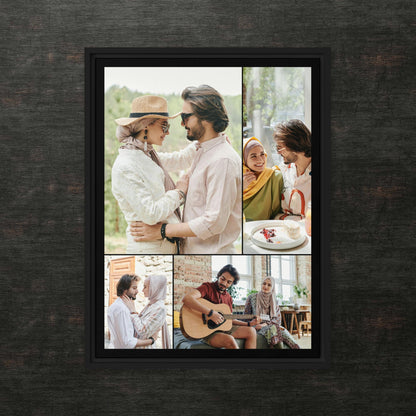 Custom Framed Canvas Photo Grid