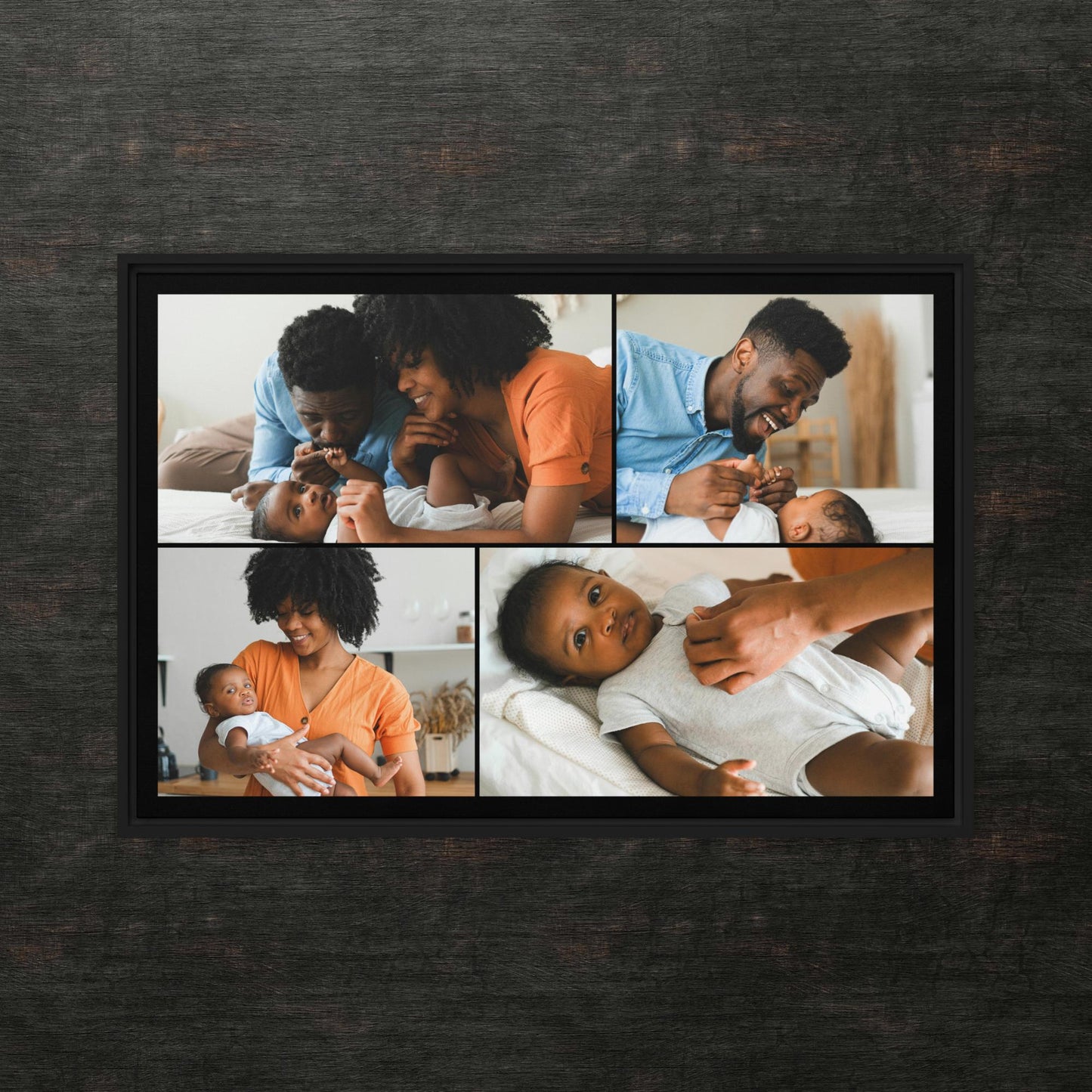Custom Framed Canvas Photo Grid
