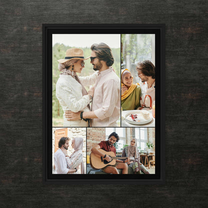 Custom Framed Canvas Photo Grid
