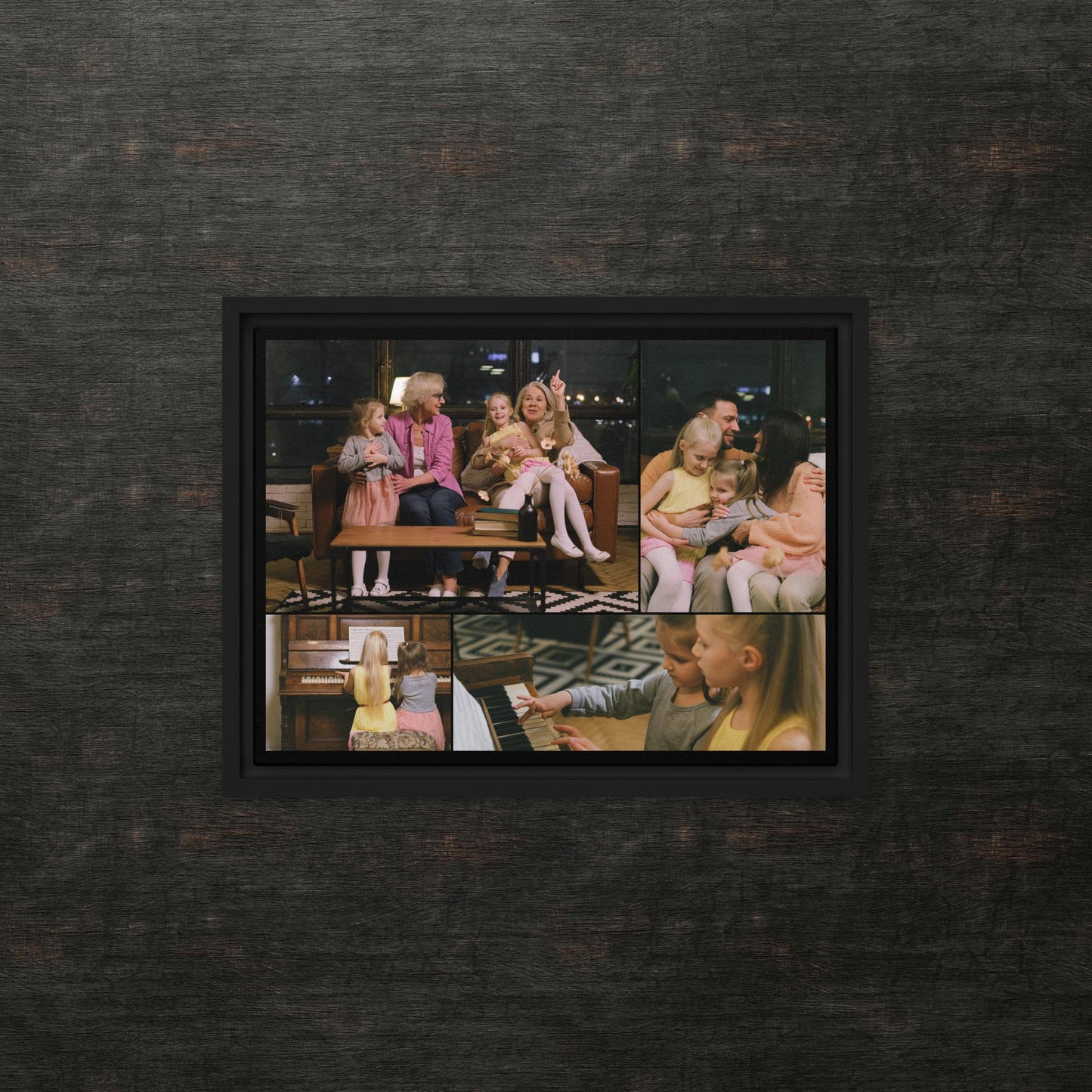 Custom Framed Canvas Photo Grid