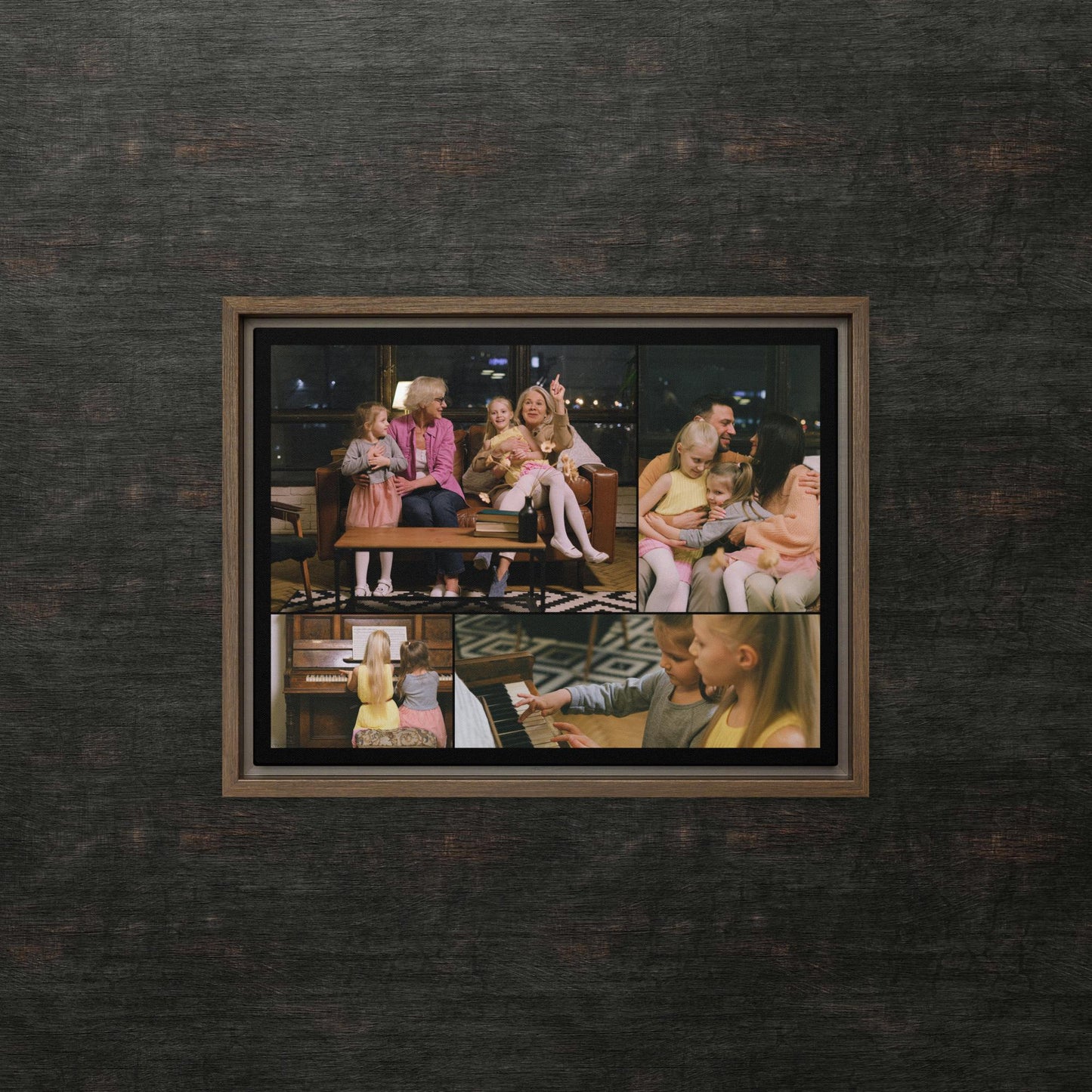 Custom Framed Canvas Photo Grid