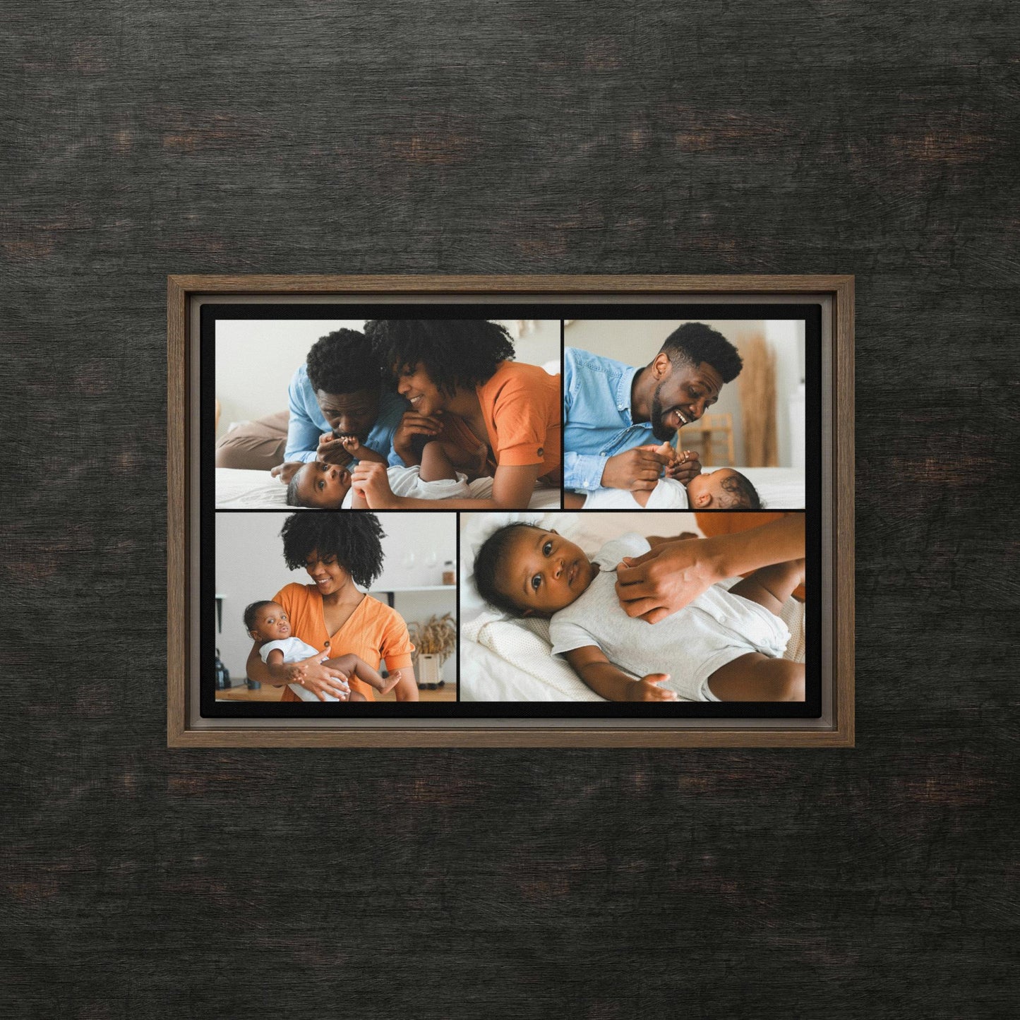 Custom Framed Canvas Photo Grid