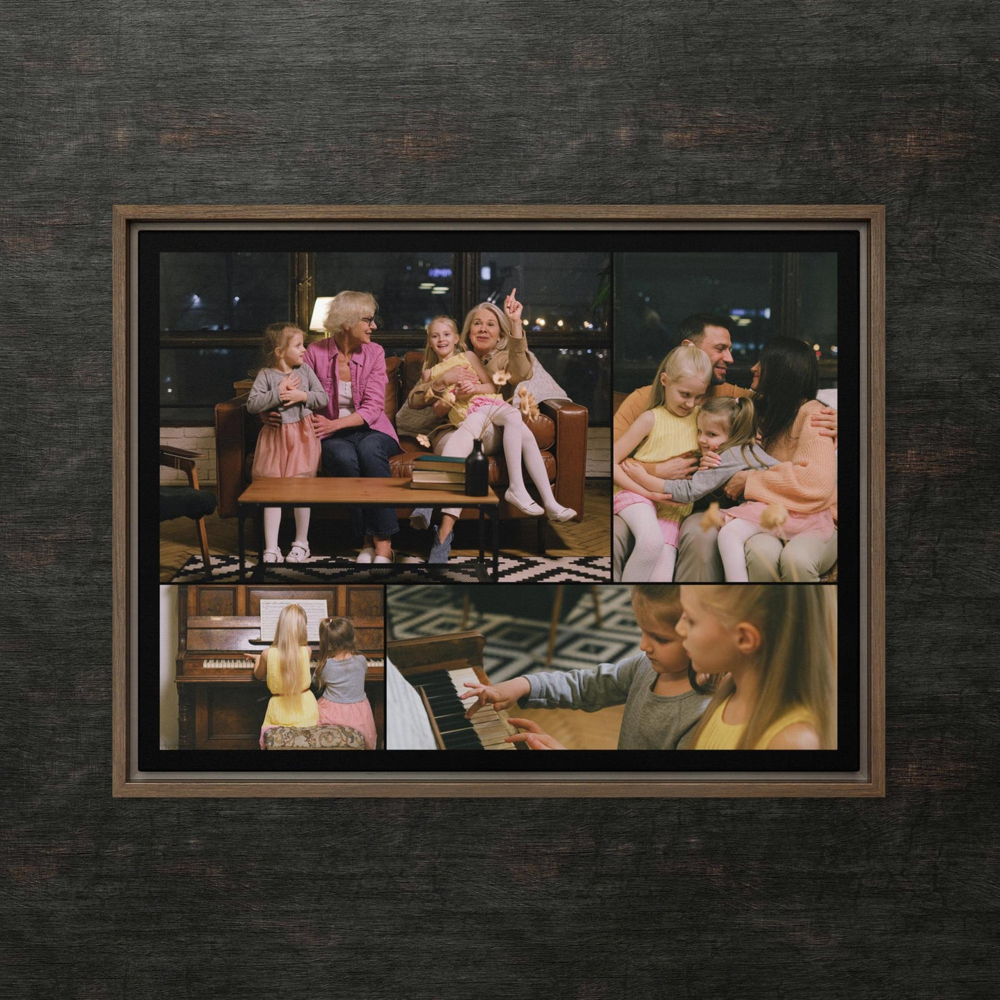 Custom Framed Canvas Photo Grid