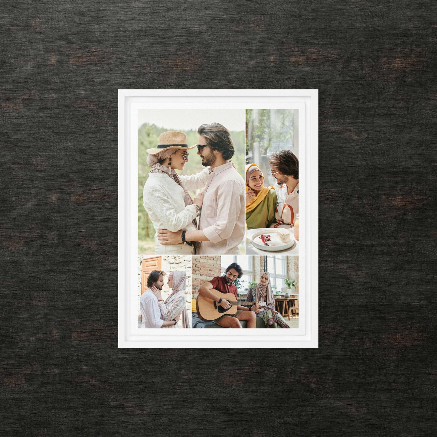 Custom Framed Canvas Photo Grid