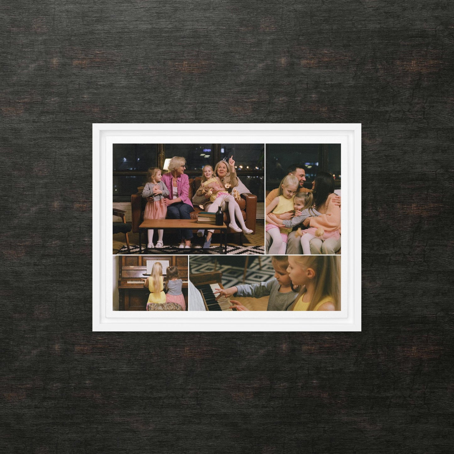 Custom Framed Canvas Photo Grid