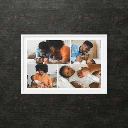 Custom Framed Canvas Photo Grid