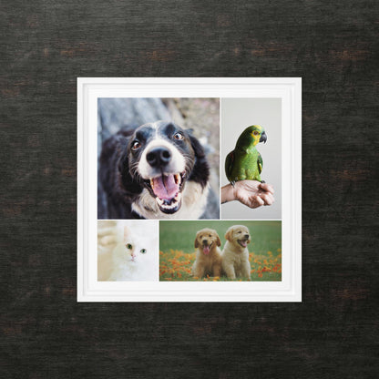 Custom Framed Canvas Photo Grid
