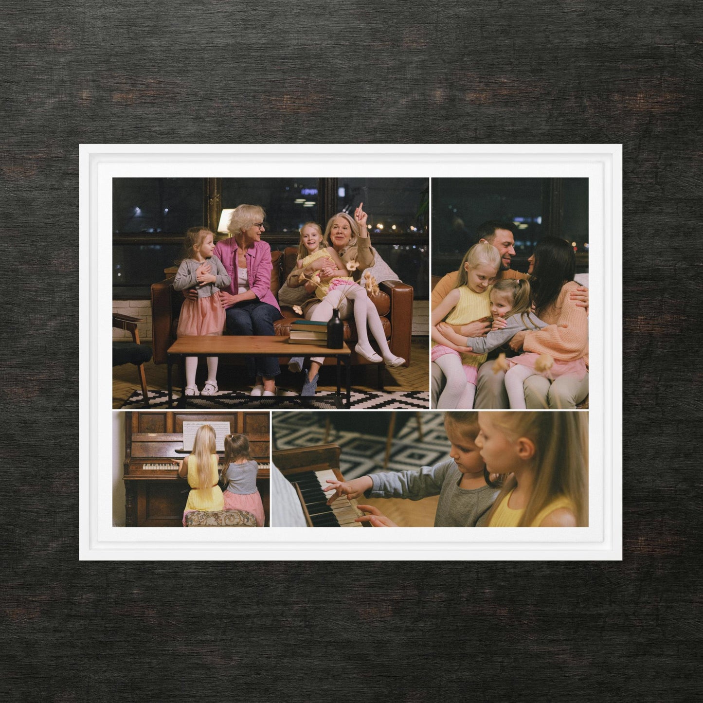 Custom Framed Canvas Photo Grid