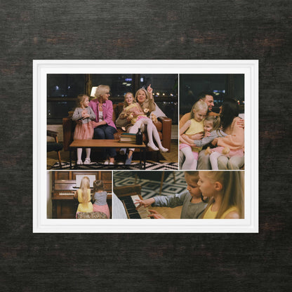 Custom Framed Canvas Photo Grid