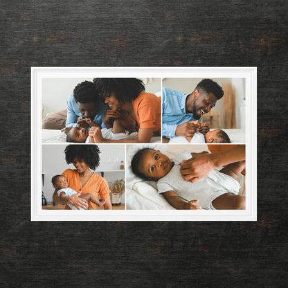 Custom Framed Canvas Photo Grid